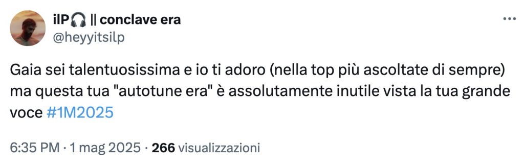 gaia autotune 1 maggio