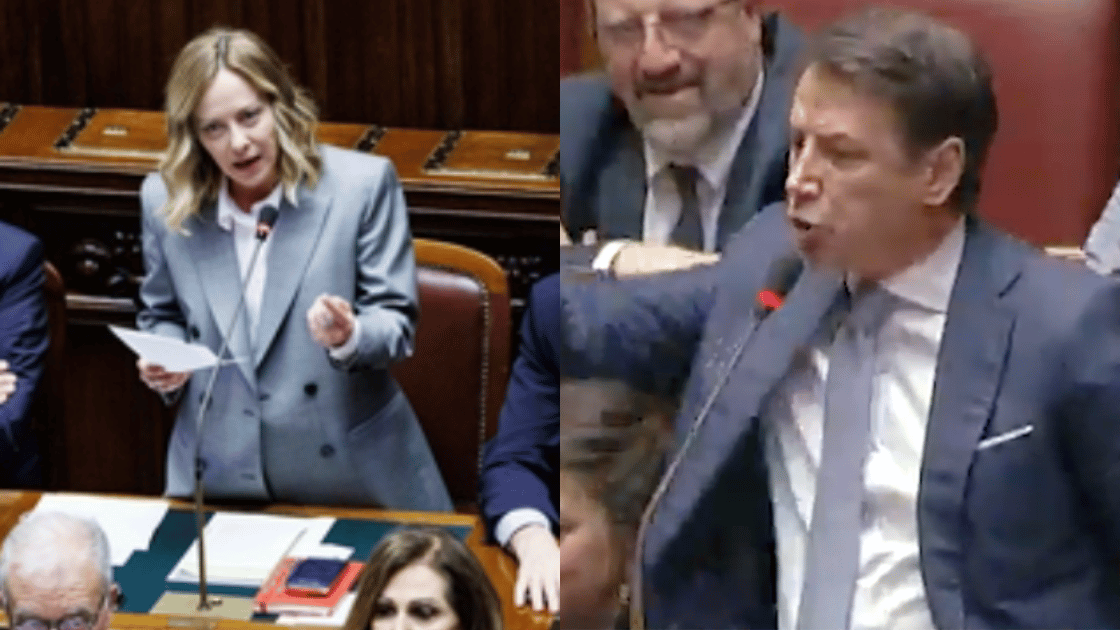 meloni conte aula 14 maggio 2025