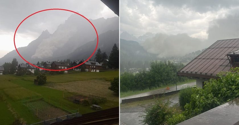 Enorme frana in Italia, crolla la montagna: immagini spaventose