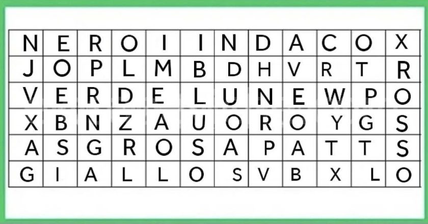 Il primo colore che vedi in questa zuppa di lettere dirà una verità su di te che dovresti sapere