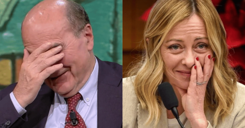 Bersani sbotta da Floris: “Mamma mia!” dopo l’ovazione a Meloni dai commercialisti