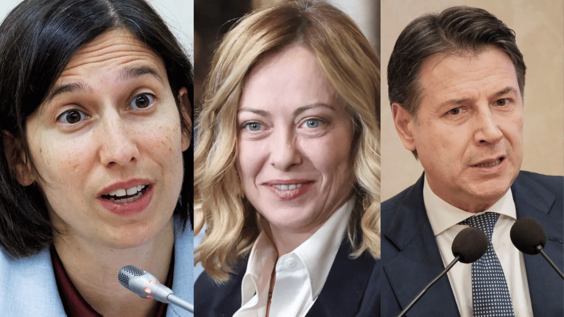 conte meloni schlein sondaggio politico