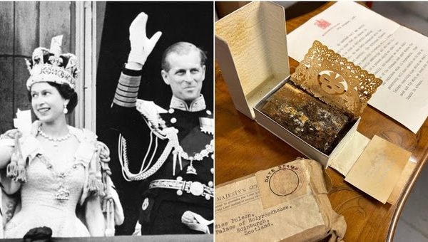 Compra una fetta di torta servita al matrimonio della regina Elisabetta nel 1947 per 2000€. “La voglio mangiare”