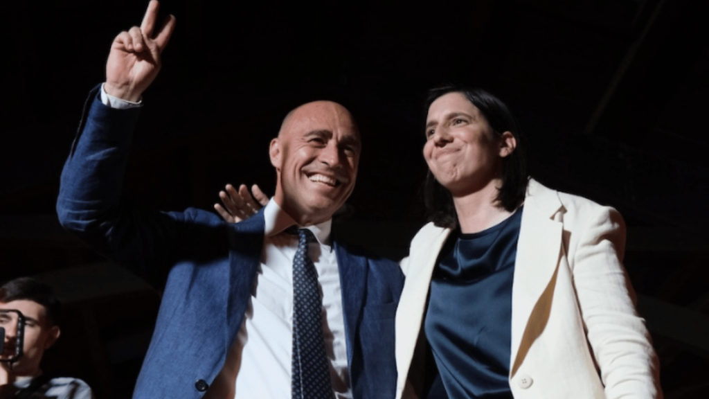 Foto di Piero Bitetti ed Elly Schlein (Facebook/Piero Bitetti)