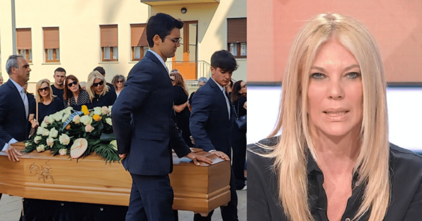 Eleonora Daniele in lacrime al funerale della mamma Iva: Ha combattuto per Luigi, per lui ha sempre lottato”