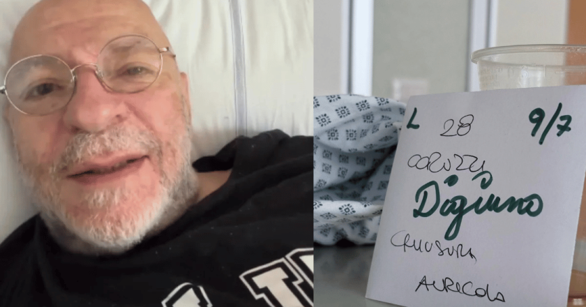 Platinette ricoverato per un nuovo intervento al cuore: la foto dall’ospedale preoccupa i fan