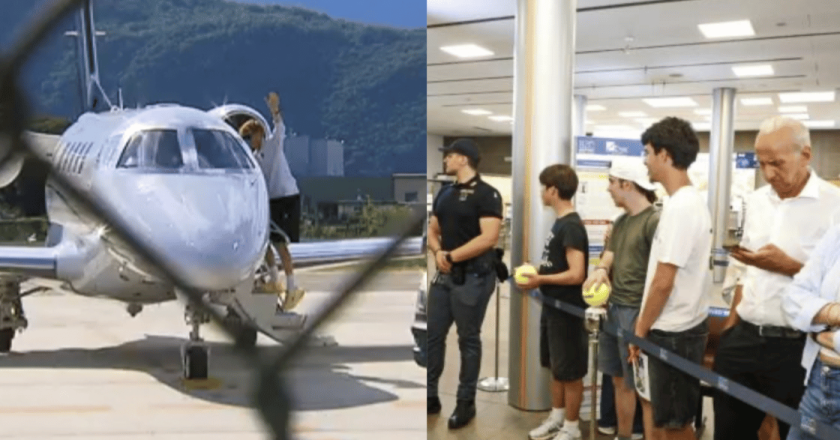 Sinner atterra a Bolzano ma non scende: “È sceso solo il fratello”