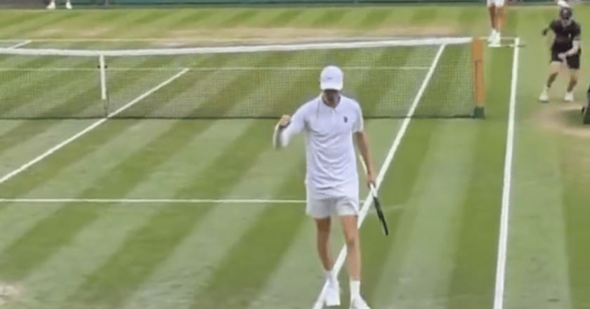 Jannik Sinner e il gesto scaramantico che nessuno aveva notato a Wimbledon
