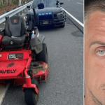 Su un tosaerba ubriaco in autostrada, automobilisti increduli. Arrestato