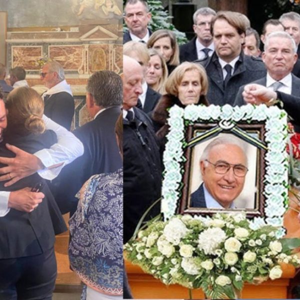 “Trentasei anni insieme”. Rompe il silenzio al funerale di Pippo Baudo, in prima fila davanti alla bara