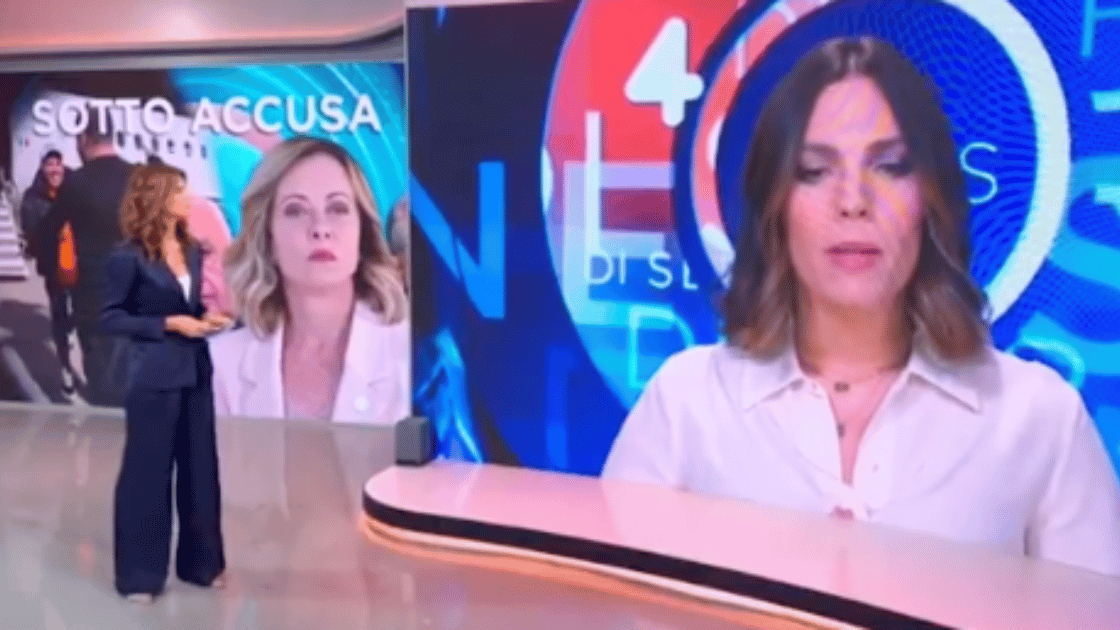 meloni tv insulto