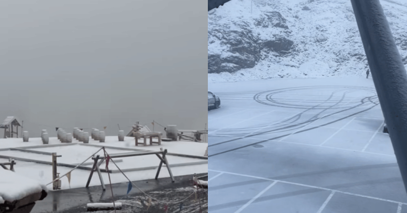 Neve a fine agosto sulle Alpi lombarde: paesaggi imbiancati e social in delirio
