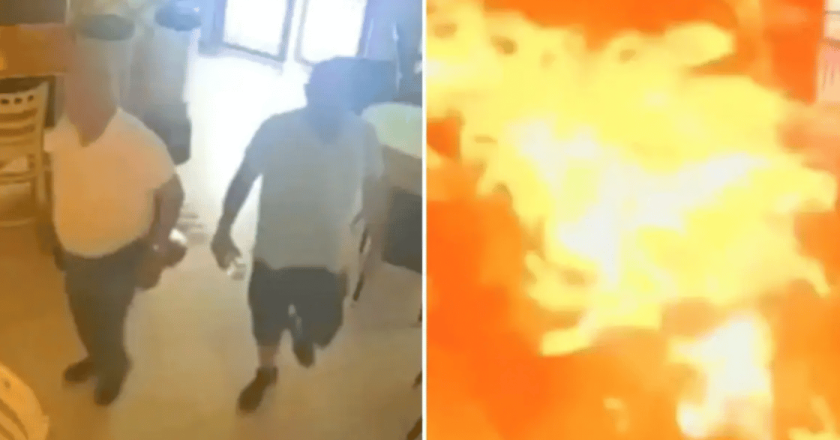 Si rifiutano di mettergli la maionese nel panino, lui dà fuoco al bar – VIDEO