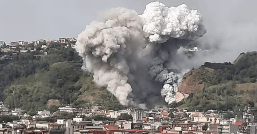 Esplosione a Pianura: nube di fumo e fiamme da una fabbrica di fuochi d’artificio