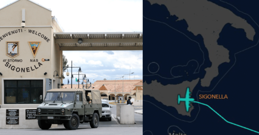 Aerei israeliani a Sigonella, la denuncia di AVS