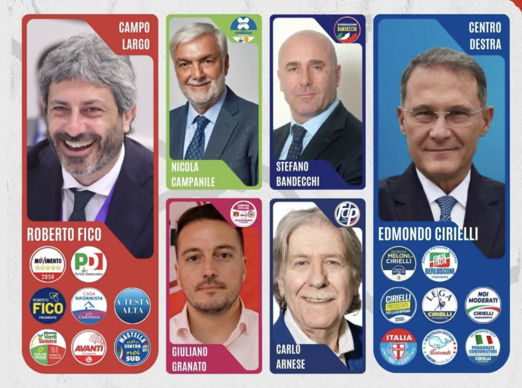 candidati elezioni regionali napoli campania 2025