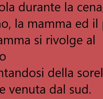 A tavola durante la cena; Pierino, la mamma ed il papà… (Barzelletta)