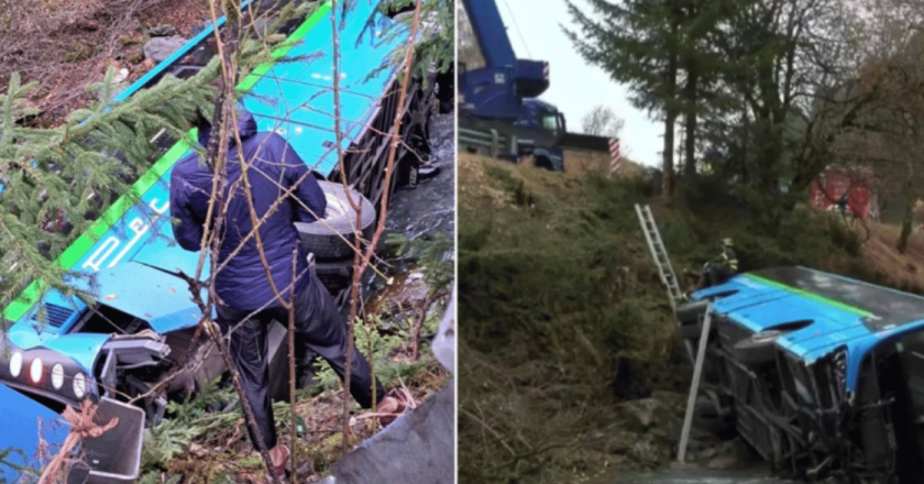 Tragedia sfiorata in Valtellina: scuolabus precipita in un torrente, feriti 4 studenti e l’autista