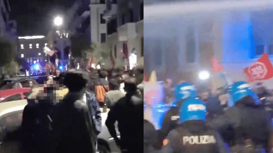 Corteo vietato a Roma, la polizia interviene: scontri e momenti di panico corteo palestina
