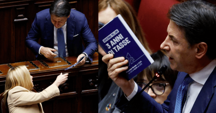 Giuseppe Conte attacca Giorgia Meloni in Aula: “Non rida, prenda appunti. Di cosa si vanta?”