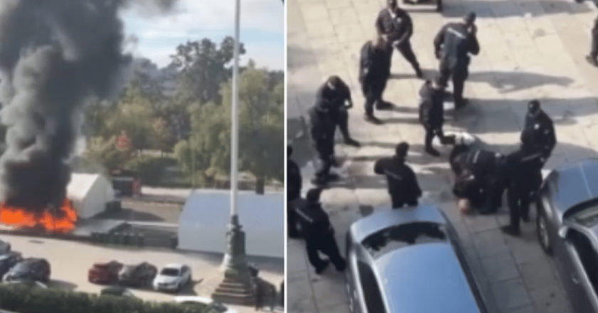 Belgrado, sparatoria e incendio davanti al Parlamento: uomo apre il fuoco tra le tende degli studenti in protesta