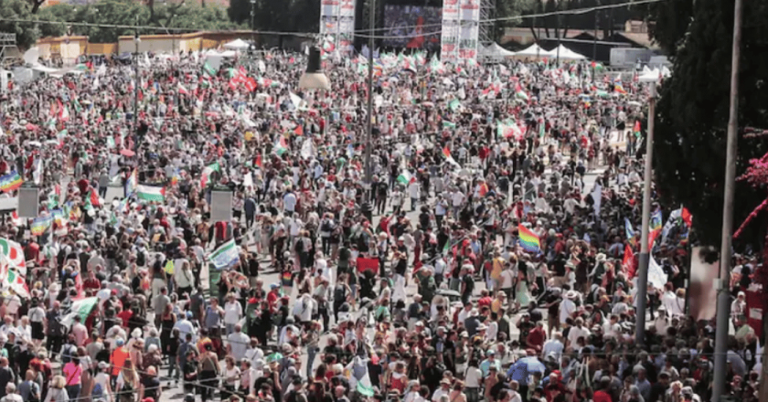 Roma, protesta pro-Palestina: “Blocchiamo l’ambasciata israeliana”, alta tensione nella Capitale