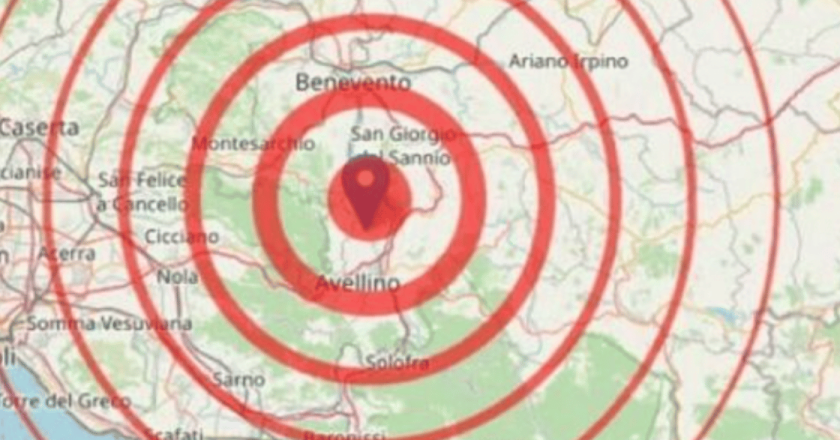 Terremoto ad Avellino, paura nella notte: magnitudo 4.0, scuole chiuse lunedì dal sindaco