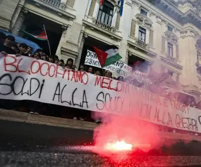 No Meloni day, scontri con la polizia: finisce male