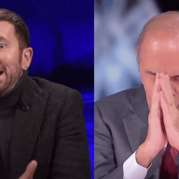 Scanzi contro Vespa in diretta TV: “Abbi pazienza lo dici a tuo figlio, sei patetico quando difendi la Meloni”