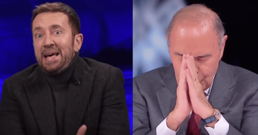 Scanzi contro Vespa in diretta TV: “Abbi pazienza lo dici a tuo figlio, sei patetico quando difendi la Meloni”
