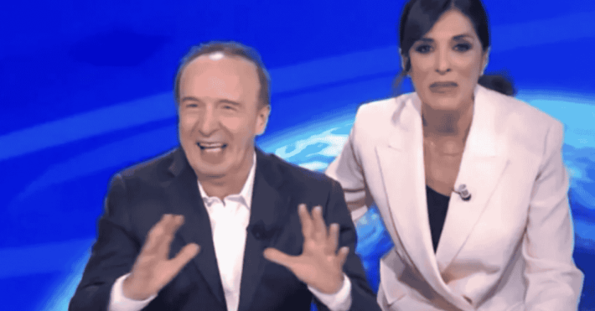 Roberto Benigni sorprende il Tg1: conduce per una sera e fa una gaffe
