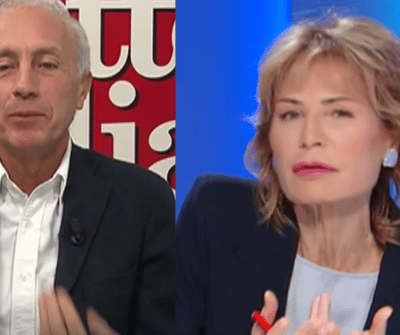 Otto e mezzo, scontro in diretta tra Lilli Gruber e Marco Travaglio: tensione altissima