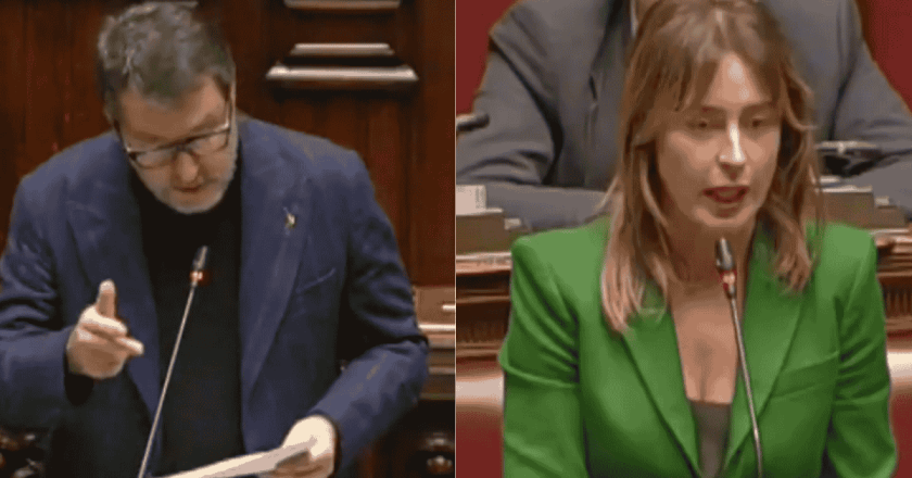 Salvini scherza sul tailleur verde di Boschi alla Camera: il siparietto diventa virale