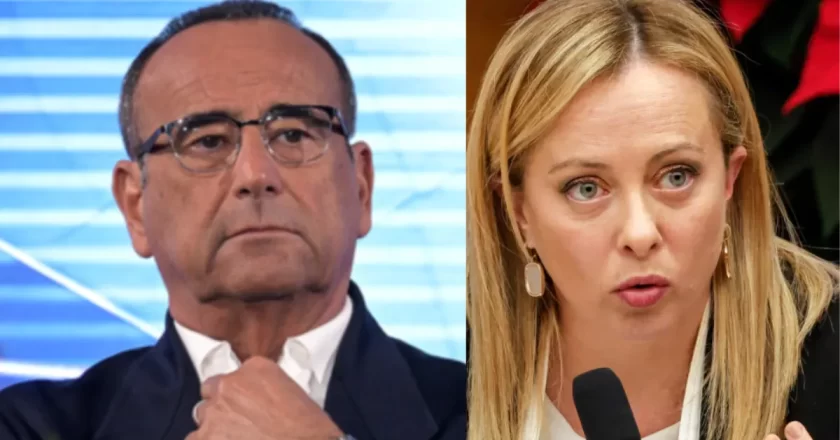 Carlo Conti dribbla la domanda sul referendum in conferenza stampa a Sanremo 2026