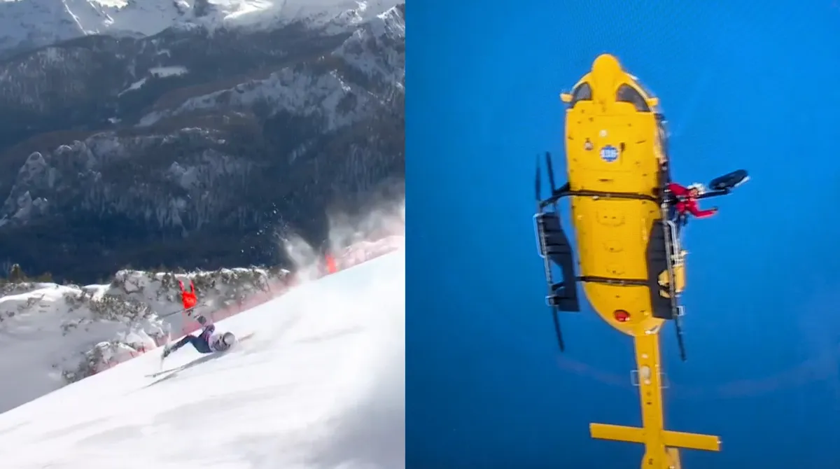 Lindsey Vonn cade a Cortina: elisoccorso in pista alle Olimpiadi