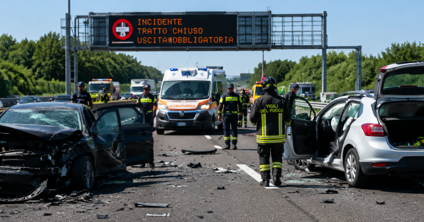 Tragico incidente in autostrada: chiuso il tratto dopo il violento schianto