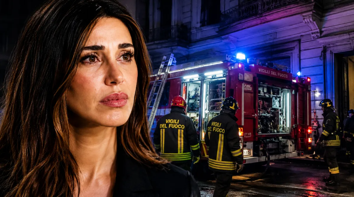 Belen Rodriguez durante il ricovero in ospedale a Milano dopo l’intervento dei soccorsi