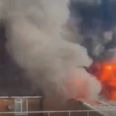 “Inferno di fuoco”. Terribile incendio al supermercato