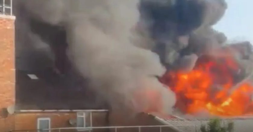 “Inferno di fuoco”. Terribile incendio al supermercato