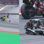 MotoGP Catalogna choc: incidenti terrificanti per Alex Marquez e Zarco, vince Di Giannantonio