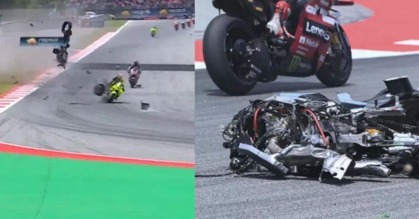 MotoGP Catalogna choc: incidenti terrificanti per Alex Marquez e Zarco, vince Di Giannantonio