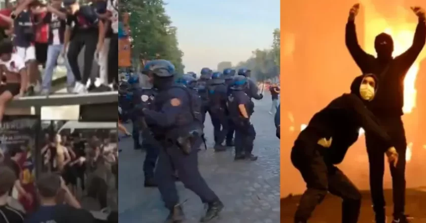 Finale Champions nel caos, scontri a Parigi dopo la vittoria del PSG: arresti e cariche della polizia – VIDEO
