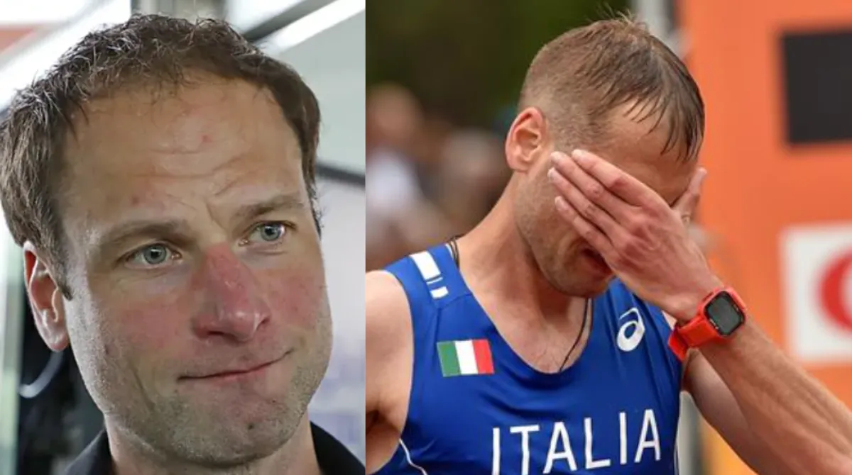 Pista di atletica e provette per controlli antidoping, a illustrare il nuovo caso di positività all'Epo di Alex Schwazer