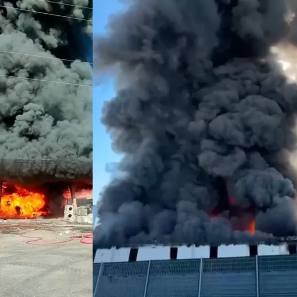 Maxi incendio alla Delca Energy di Lugnano, nube nera visibile a chilometri