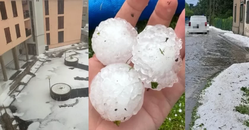 Maltempo al Nord, grandine grossa come palline da golf colpisce Brescia, Venezia, Legnano e Treviso – VIDEO