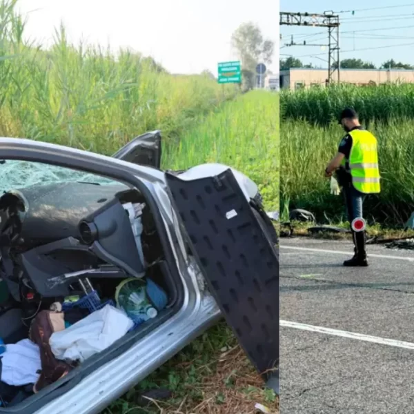 Tragico schianto frontale sull’Adriatica: muore una donna di 35 anni, due feriti