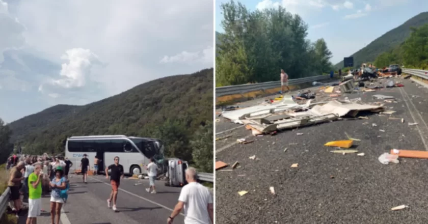 Frontale tra un pullman e un camper sulla statale Terni-Rieti: cinque morti e 27 feriti, tre in codice rosso
