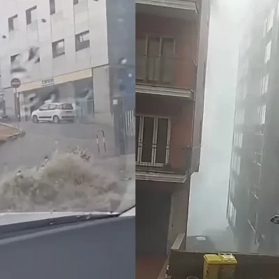 Violento nubifragio su Potenza: alberi caduti, strade allagate e auto danneggiate. Nessun ferito