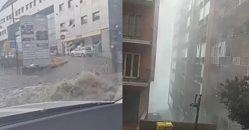 Violento nubifragio su Potenza: alberi caduti, strade allagate e auto danneggiate. Nessun ferito