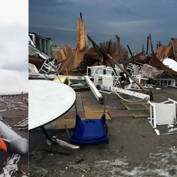 Violenta tromba d’aria a Policoro: alberi crollati, blackout e lidi devastati sulla costa ionica lucana
